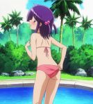 bikini cap hayate_no_gotoku! highres looking_back screencap segawa_izumi stitched swimsuit 