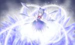  cirno crystal emu_ichigo ice ribbon short_hair touhou wings 