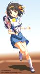  brown_hair cubetype racket short_hair sportswear suzumiya_haruhi suzumiya_haruhi_no_yuuutsu tennis tennis_ball tennis_racket tennis_uniform yuuki_keisuke 