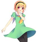  dress flat_chest hairband higurashi_no_naku_koro_ni houjou_satoko mei pantyhose red_eyes short_hair 