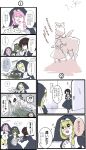  alpaca ashiato_hino bad_id comic food gohei haraegushi highres nun translation_request 