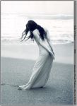  beach black_and_white dress nakama_yuki 