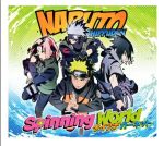  4boys album_cover cover fighting_stance forehead_protector half_mask haruno_sakura hatake_kakashi multiple_boys naruto naruto_shippuuden official_art text uchiha_sasuke uzumaki_naruto 