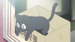  animated animated_gif box cat falling nichijou no_humans sakamoto_(nichijou) 