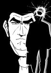  artist_request bullet_hole duke_togo golgo_13 silhouette 