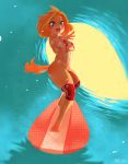 angellove44 bikini blonde_hair copyright_request furry polka_dot rabbit surfing swimsuit water wave 