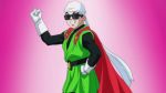  1boy animated animated_gif cape dancing dragon_ball dragonball_z gloves great_saiyaman male_focus son_gohan sunglasses 