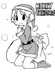  christmas naganohara_mio nichijou santa_costume zubatto 