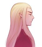  1boy blonde_hair elf hyouta king male_focus middle_earth pointy_ears profile solo the_hobbit thranduil 