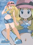  10s alternate_costume blonde_hair blue_eyes hainchu long_hair navel pokemon pokemon_(game) pokemon_xy serena_(pokemon) 