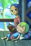  aryll blonde_hair closed_eyes lowres nintendo sleeping sue-belle the_legend_of_zelda the_legend_of_zelda:_the_wind_waker 