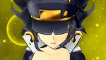  3d animated animated_gif black_hair bouncing_breasts breasts daidouji_(senran_kagura) geta hat lips looking_at_viewer red_eyes senran_kagura senran_kagura_(series) tengu-geta 