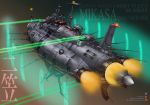  battleship no_humans space space_craft tagme uchuu_senkan_yamato warship zenseava 
