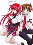  1boy 1girl absurdres hand_holding high_school_dxd highres huge_filesize hyoudou_issei redhead rias_gremory 