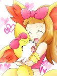  bow cosplay crop_top fennekin fennekin_(cosplay) midriff nintendo pokemon pokemon_(anime) pokemon_(game) pokemon_xy serena_(pokemon) 