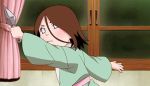  1girl animated animated_gif brown_hair hyuuga_hanabi japanese_clothes kunai lowres naruto naruto_shippuuden solo weapon white_eyes younger 