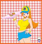  food mona_(warioware) nintendo orange_hair pizza tagme warioware 