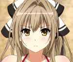  amagi_brilliant_park animated animated_gif brown_eyes brown_hair hair_ribbon ribbon sento_isuzu tagme 