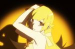  1girl animated animated_gif bakemonogatari blonde_hair long_hair looking_at_viewer monogatari_(series) oshino_shinobu solo yellow_eyes 