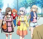  4girls amagi_brilliant_park animated animated_gif koborii_(amaburi) multiple_girls muse_(amaburi) salama_(amaburi) sylphy_(amaburi) 