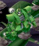  asteroid gundam gundam_msv mecha musai nagase_mizuchi psycommu_system_zaku space space_craft zaku 