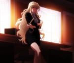  1girl blonde_hair grisaia_(series) grisaia_no_kajitsu harudera_yuria highres long_hair solo standing stitched 