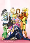  6+girls dress fire_emblem fire_emblem:_kakusei highres kid_icarus kid_icarus_uprising lucina metroid multiple_girls my_unit my_unit_(fire_emblem:_kakusei) nintendo palutena princess_peach princess_zelda rosetta_(mario) samus_aran super_mario_bros. super_mario_galaxy super_smash_bros. the_legend_of_zelda varia_suit wii_fit wii_fit_trainer 