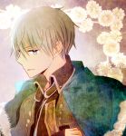  1boy akagami_no_shirayukihime blonde_hair blue_eyes cape fur_trim prince solo zen_wistalia 