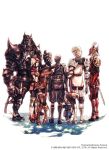  armor elf elvaan final_fantasy final_fantasy_xi galka hume mithra nomura_tetsuya official_art square_enix tarutaru 