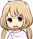  1girl blonde_hair drooling female futaba_anzu hanatsuka idolmaster idolmaster_cinderella_girls low_twintails lowres md5_mismatch solo twintails 