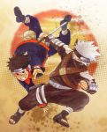  2boys hatake_kakashi male_focus multiple_boys naruto naruto_shippuuden tagme terragin uchiha_obito 