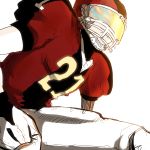  1boy eyeshield eyeshield_21 football football_uniform gloves helmet kobayakawa_sena solo sport sportswear uniform 