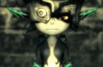  1girl 3d animated animated_gif blurry depth_of_field fang grin imp midna monster_girl naughty_face orange_eyes pointy_ears red_eyes smile solo the_legend_of_zelda the_legend_of_zelda:_twilight_princess upper_body yellow_sclera 