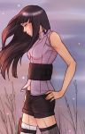  1girl bare_shoulders hime_cut hyuuga_hinata naruto naruto:_the_last short_shorts shorts sleeveless szajnie 