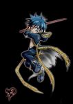  1boy child male_focus simple_background solo sword tagme weapon zorkwaky 