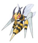  10s antennae beedrill insect mega_beedrill mega_pokemon multiple_wings no_humans official_art pokemon pokemon_(game) pokemon_oras stinger sugimori_ken wings 