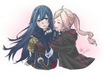  2girls blue_eyes blue_hair blush closed_eyes fire_emblem fire_emblem:_kakusei fukowindy incest long_hair lowres lucina mother_and_daughter multiple_girls my_unit my_unit_(fire_emblem:_kakusei) nintendo pink_hair ponytail yuri 