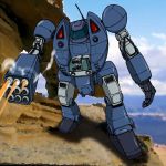  firing government_(mecha) highres hirodango mecha sentou_mecha_xabungle 