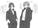  1boy 1girl comic eroe genderswap genderswap_(mtf) greyscale hasumi_souji_(eroe) igarashi_kyou_(eroe) monochrome original short_hair translation_request 