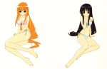  2girls bikini hiiragi_akao jinki_extend swimsuit tsuzaki_aoba tunasima_sirou 