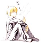  cigarette fate/stay_night fate_(series) gilgamesh jas lowres male red_eyes smoking type-moon 