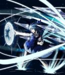  blue_hair cirno cracks crost epic ice magic_circle ribbon skirt source_request touhou wings 