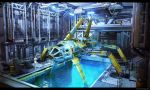  concept_art highres mecha original pool submarine water 