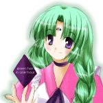  canal_vorfeed green_hair long_hair lost_universe purple_eyes solo violet_eyes yuzuka_hisagi 