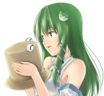  green_hair hat japanese_clothes kochiya_sanae miko pyonta tadokoro_teppei touhou 