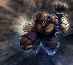  bccp eyepatch male muscle sagat shirtless shorts street_fighter street_fighter_ii topless 