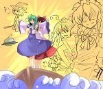 hakurei_reimu hat izayoi_sakuya kirisame_marisa kochiya_sanae konpaku_youmu parody reisen_udongein_inaba shameimaru_aya skirt titanic toro_(nightlord) toro_(pixiv) touhou ufo