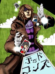  card gambit hakurei_reimu jojo&#039;s_bizarre_adventure len marvel tohno_shiki touhou tsukihime x-men 