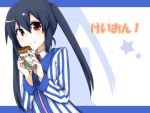  cielo_oceano drink k-on! lawson long_hair nakano_azusa red_eyes twintails uniform 