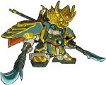  80s chibi dual_wielding gundam gundam_0080 gundam_alex mecha sd_gundam shou_(sho) tagme weapon 